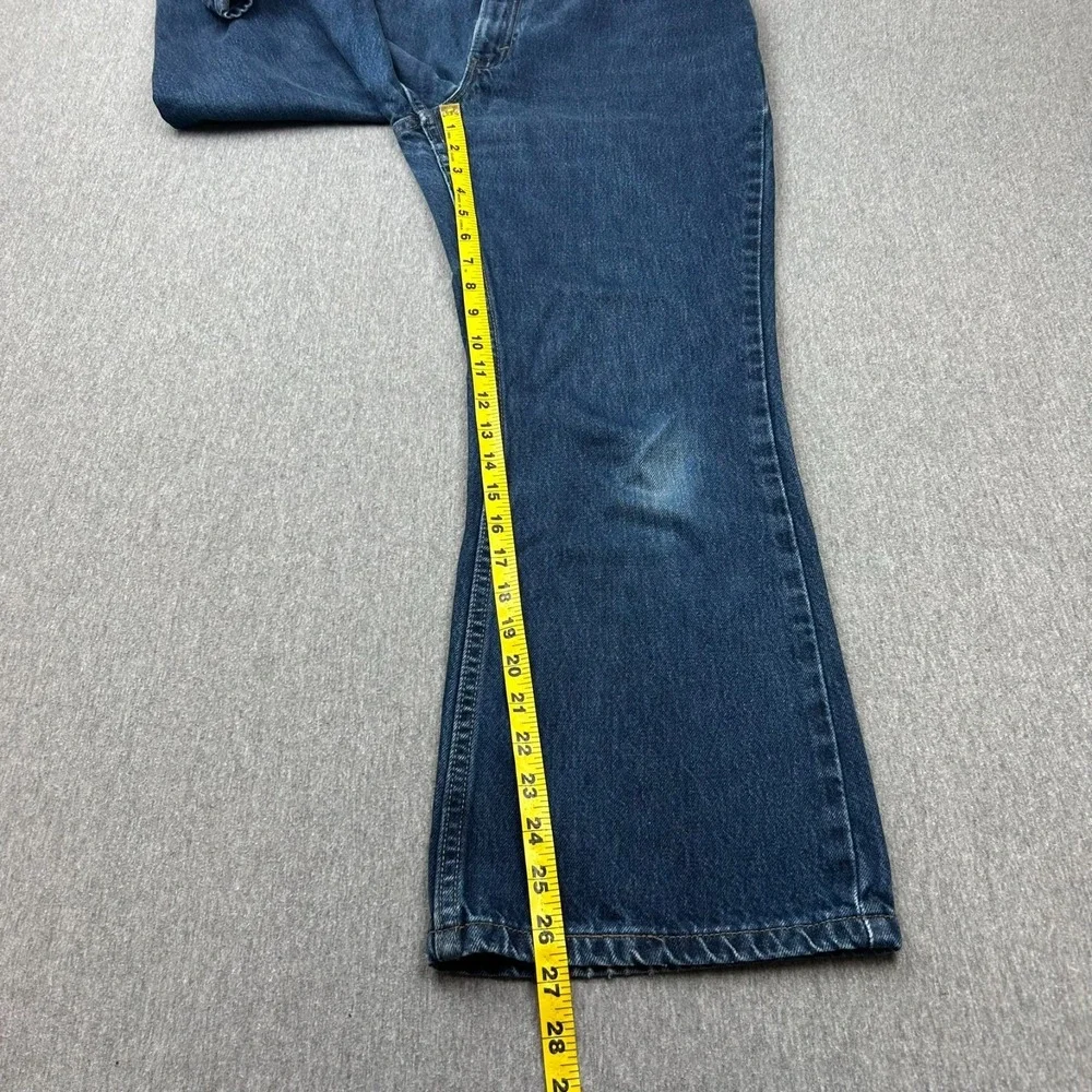 Levis 515‎ Boot Cut Low Rise Jeans Womens 12 Petite (32x27) Blue Denim Pants USA